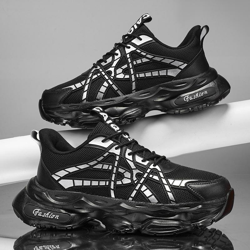 Shoes Men's Large Size Sports Running Shoes Summer Mesh Breathable Fashion Couple Dad Shoes Men's Shoes