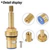 Practical High Quality Tap Valve Cartridge Quarter Insert Connector Long Stem Replacement Shower Bath Turn Flow