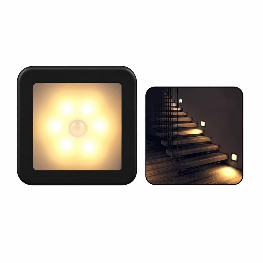 3pcs Battery Operated Smart Motion Sensor Light Warm/White Light Cabinet Light Bathroom