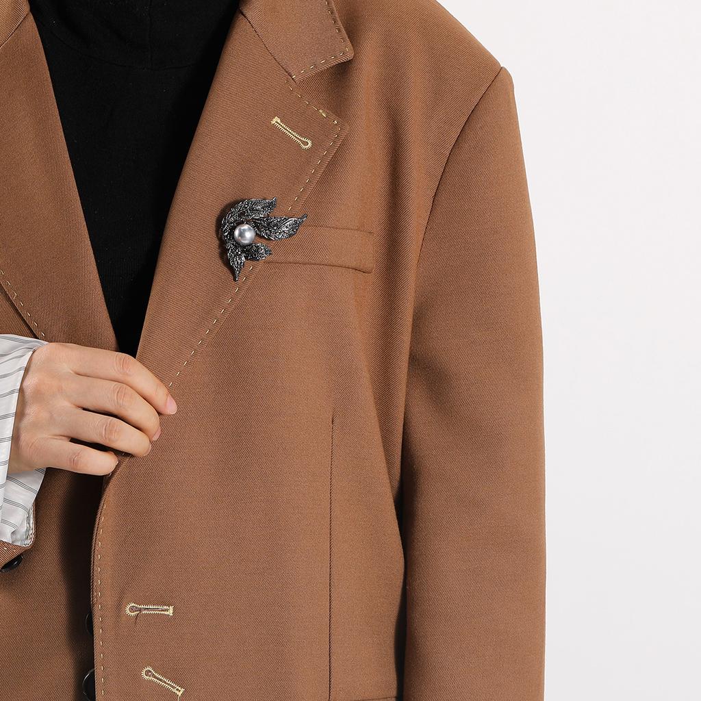 SKEDS Vintage Women Men Fashion Exquisite Full Crystal Flower Pins Accessories Exquisite Classic Design Badges For Women's Coat