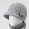 Hat Women's autumn and winter knitted hat Warm and cold hat Wool hat