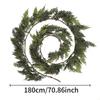 Christmas Pine Needle Wreath - Norfolk Pine Branch Vine
