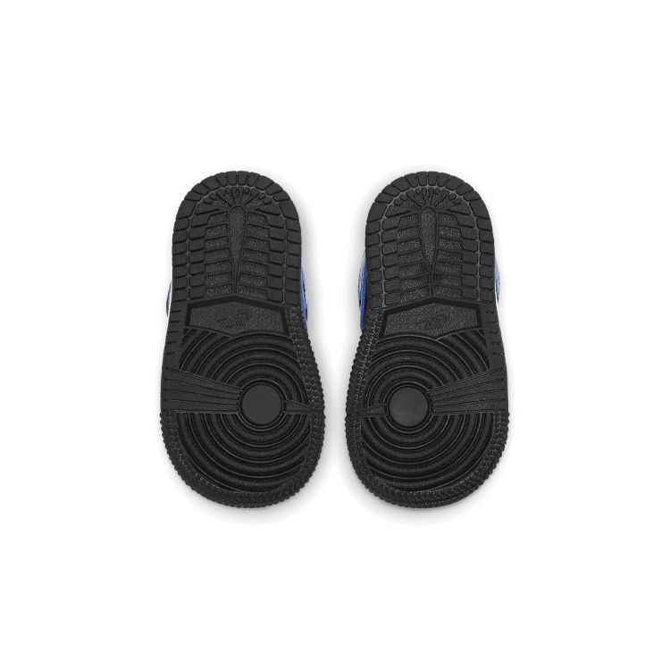 Jordan AJ1 Mid Infant Black Hyper Royal White 640735-077