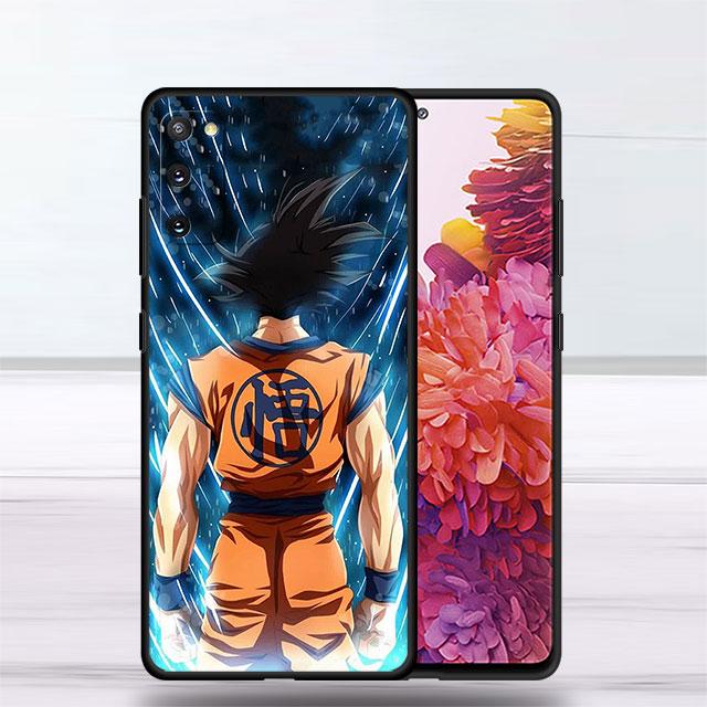 Anime Case for Samsung Galaxy S20 FE S9 S21 S10 S22 Ultra 5G S21 Plus S7 S10e S8 Black Soft Bumper Dragon G-Gokus Cover Funda