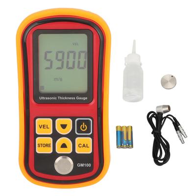 Ultraschall-Dickenmessgerät 4 Ziffern LCD Digitalanzeige Dickenmessgerät 5MHz GM100