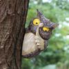 Owl Garden Tree Hanging Outdoor Garden Tree Decorations Animal Statues Hiding Art Ornaments