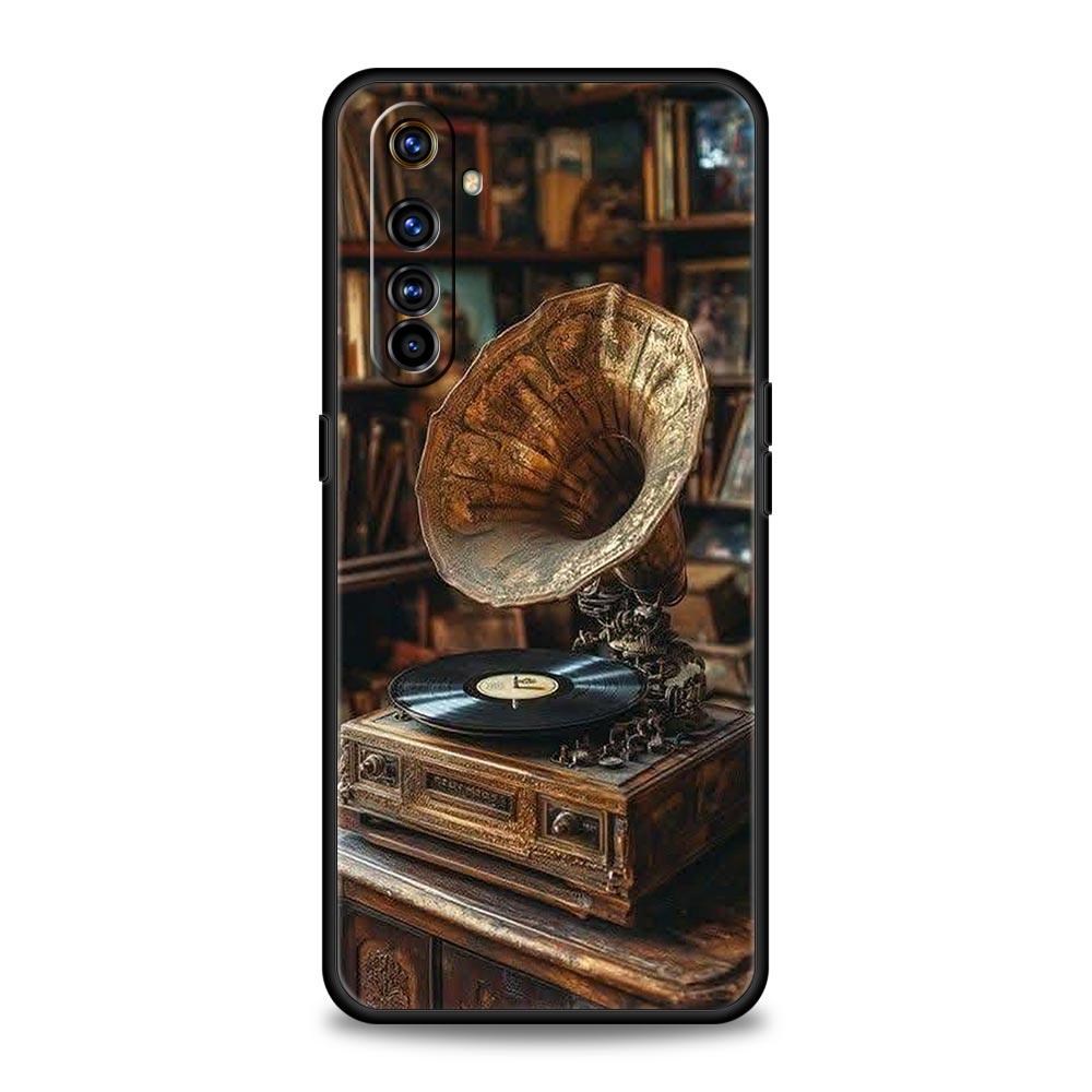 

Retro Recording Device Case For Realme C67 C63 C55 C53 C35 C25 C21 GT 2 3 5 6 10 11 12 13 Pro Plus 5G Soft TPU Phone Cover Capas Realme 10 Pro
