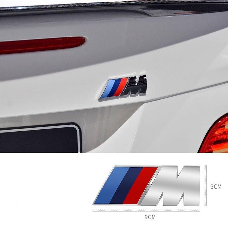 PGTK1 3D ABS M Logo For BMW Sport F10 F30 G01 E83 F39 E84 F48 M1 M2 M3 M4 M5 M6 Car Emblem Stickers Body Trunk Badge Decal Accessories