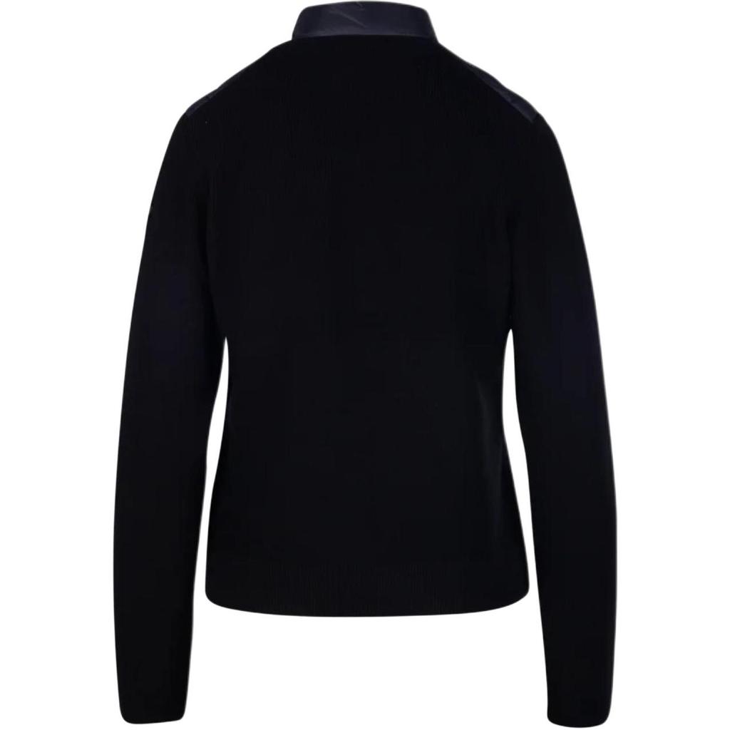 Moncler Gänsedaunen Strick Langarm Reißverschluss Jacke Unisex Jacken Schwarz 9B00028M1367999