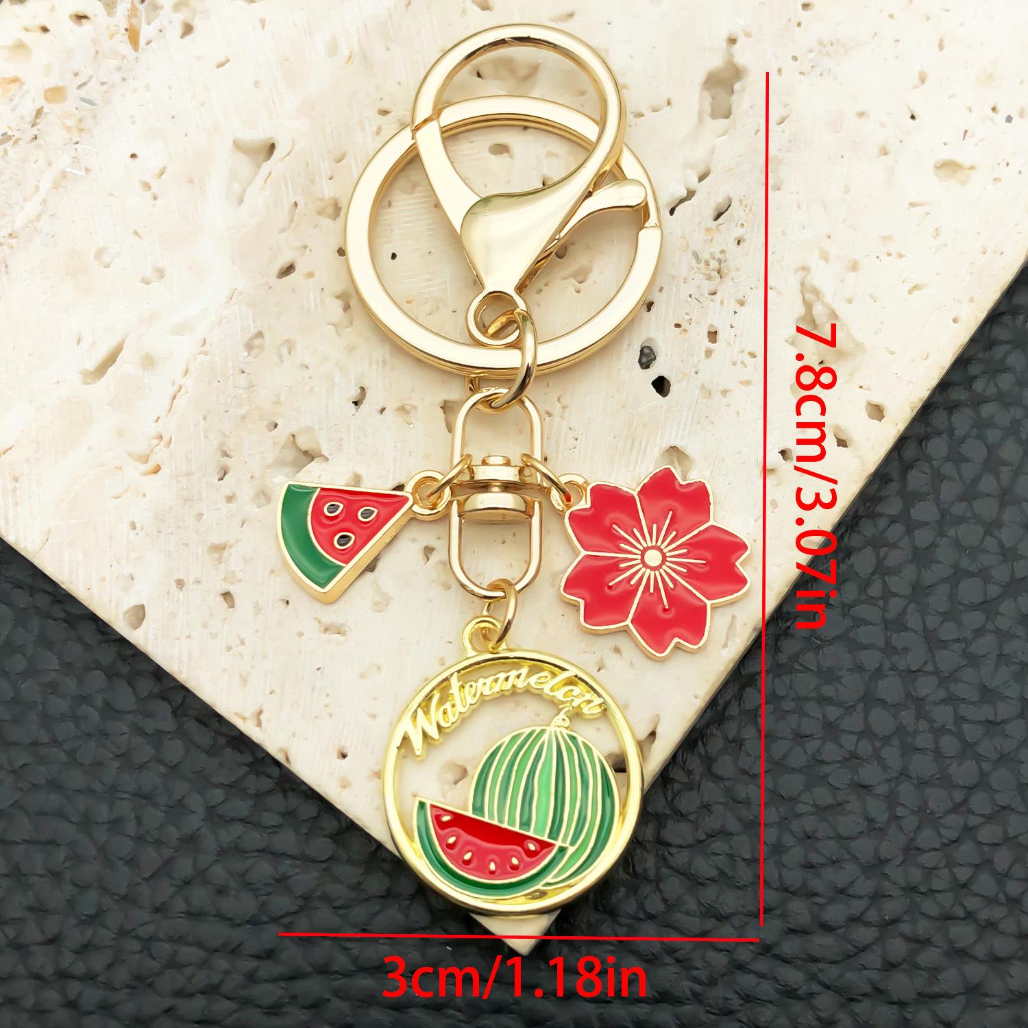 Creative 8-Shaped Avocado, Cherry & Strawberry Keychain - Couple Bag Anti-Lost Pendant