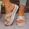 New summer cool slippers outer wear platform casual fashion ins trendy shoes women's fashion hair