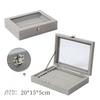 Premium Large Capacity Jewelry Box Flannel Jewelry Box Ring Necklace Jewelry Earrings Storage Box