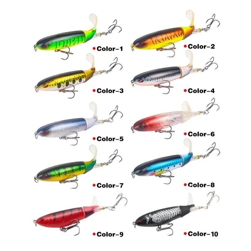1Pc 14cm Wobbler Fishing Lure-topwater Fishing Lure with Propeller Tail-easy To Catch Catfish Pike Bass Soft Rotating Tail Bait