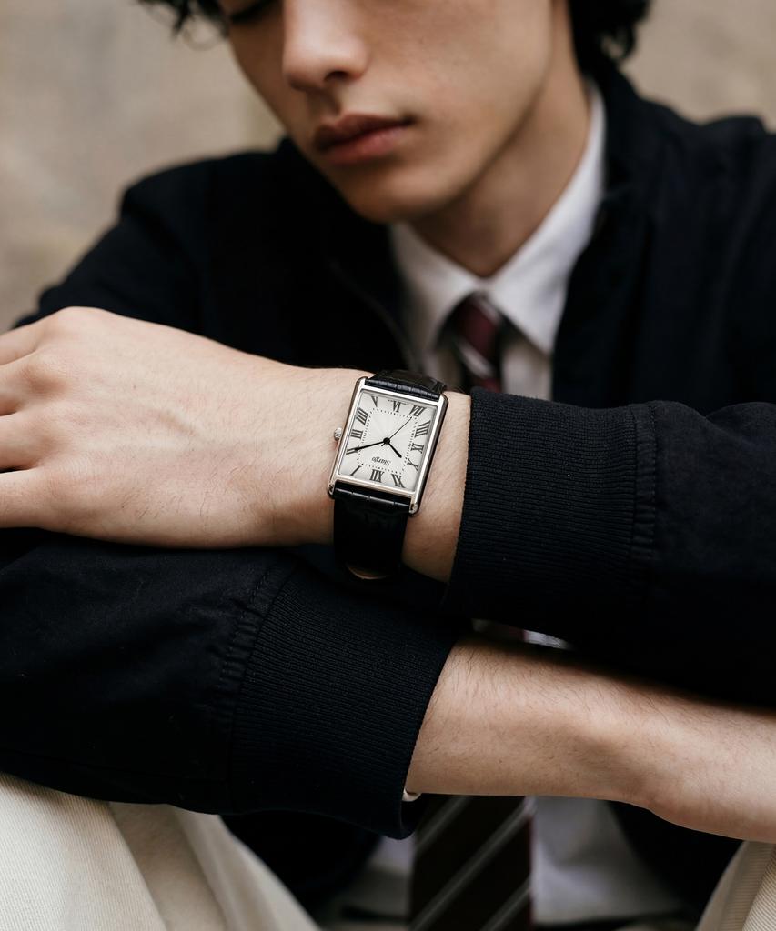 Sialeugo Sg-010L-Sb Fennel Collection Men'S Leather Wristwatch