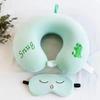Customizable Cartoon Embroidery U-Shaped Memory Foam Neck Pillow for Travel & Home
