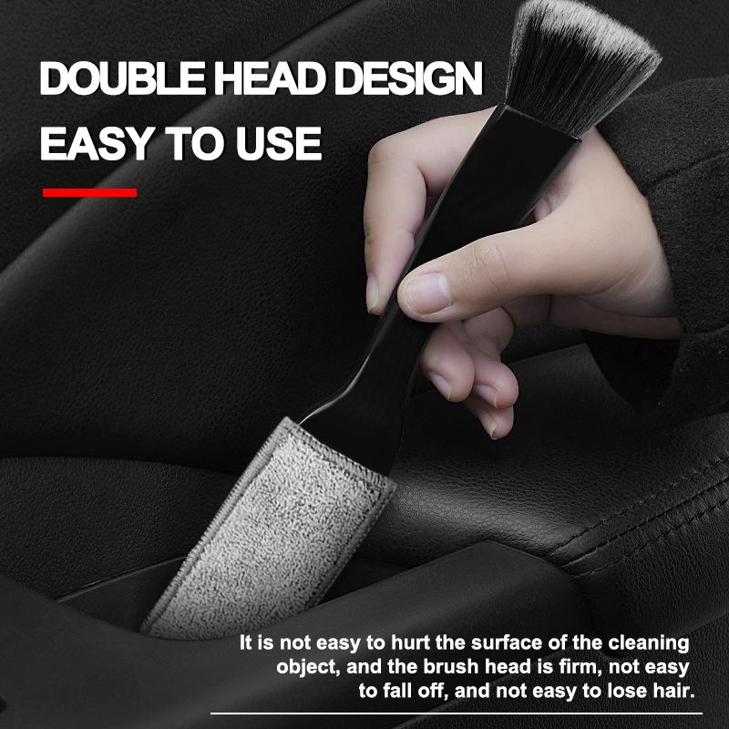 Car Air Conditioning Air Outlet Cleaning Dust Removal Soft Brush Cleaning Tool For Skoda Octavia MK2 MK3 2 3 A7 Fabia Karoq Kodiaq Superb Rapid Kamiq