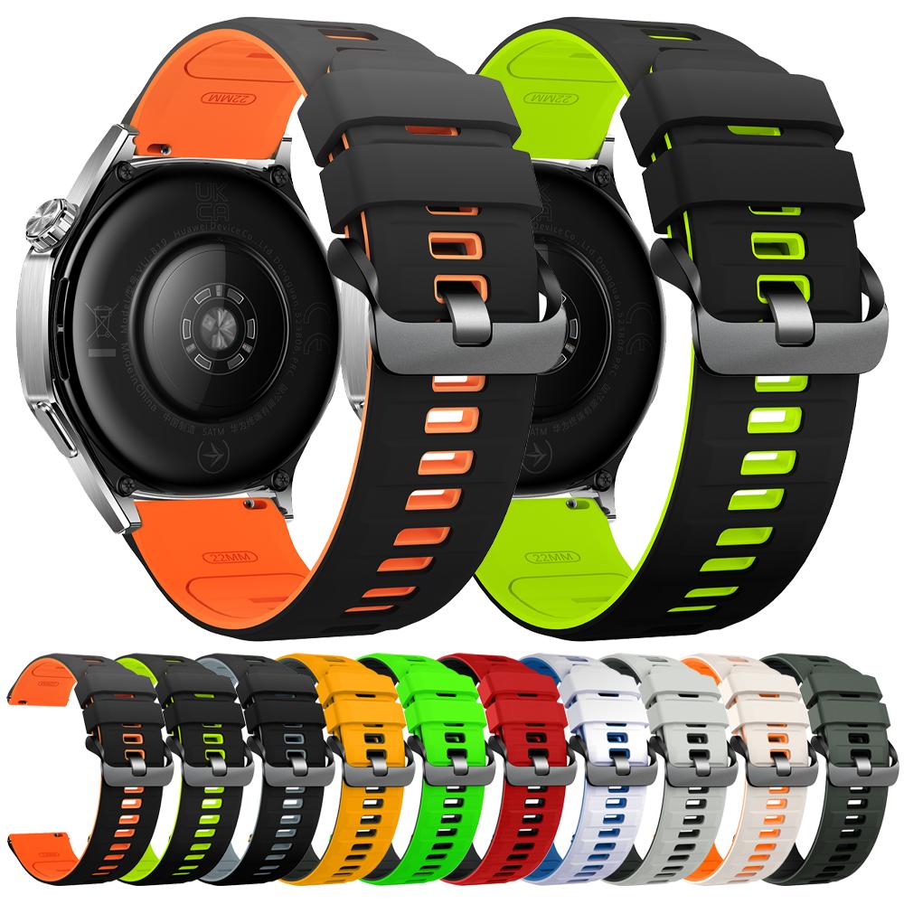 22mm Silicone Strap For HUAWEI WATCH 5 4pro GT6 5 Pro GT 6 5 4 3 2 46mm Sport Replace Band For AMAZFIT BIP 6 Smartwatch Bracelet