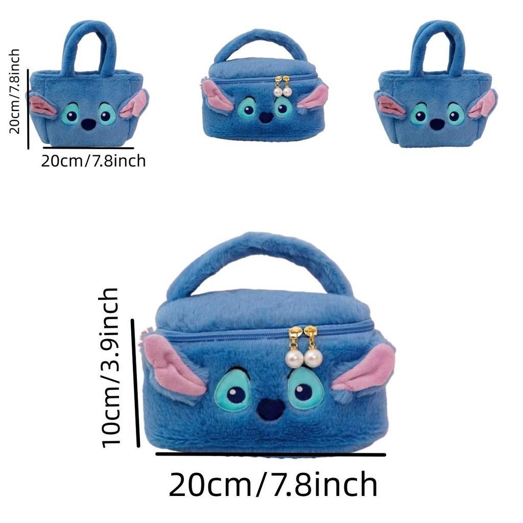 Stitch Make-up Tasche Box Kapazität Kosmetik Aufbewahrungstasche Reise Tragbar Reißverschluss
