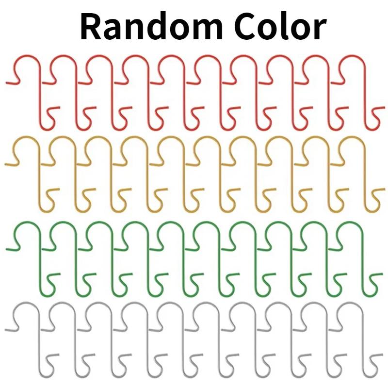 200 Pcs Colorful Christmas Ornament Hooks 50 Sets Xmas Tree Ball Hangers Holiday Party Decoration Accessories