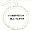 Accessories, Fashion Bead Chain Double Ladies Waist Chain, Metal Chain Body Chain Belly Chain Waist Jewelry