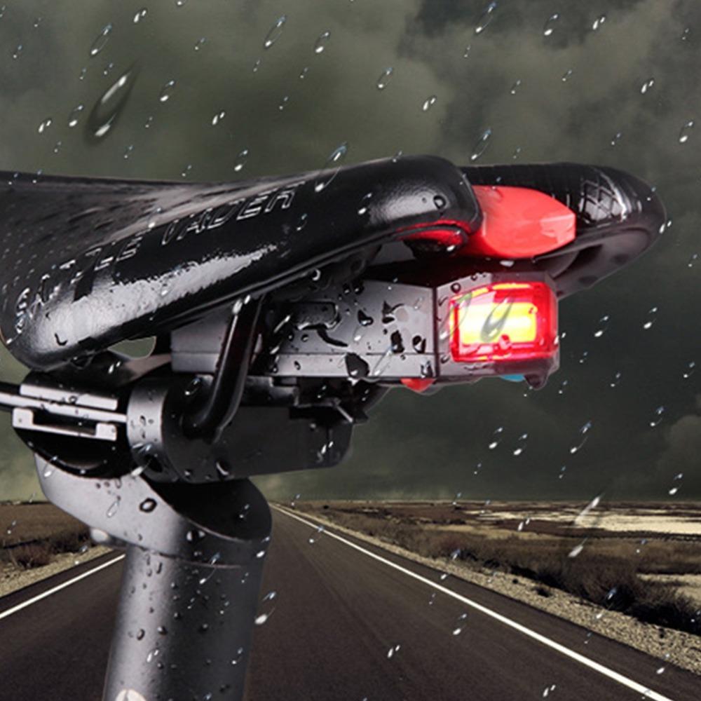 Rechargeable Battery Wireless Bike Alarm Wireless System USB Rechargeable Light Night Riding