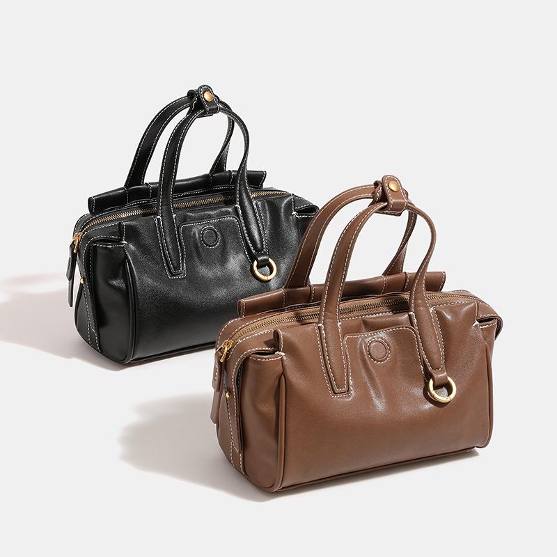 Celebrity Style High-End Leather Texture Tote - Small Crossbody & Shoulder Bag