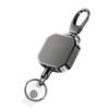 1 Pezzo Portachiavi a Filo Metallico Retrattile Robusto Bobina Badge Estraibile Laccio per Badge Identificativo Porta Badge Biglietto da Visita Bobina Anello a Molla Strumento da Esterno