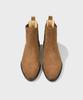 Firenze Atelier Slimline Black Sole Suede Chelsea Boots 3332-Qs [Mid Brown]
