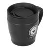 Kaffeebecher 330ml Griff Tragbar Edelstahl Wärmedämmwirkung Heißwasserbecher BüroSchwarz