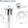 Toilet Flush Button Round Head Dual Flush Toilet Push Button Toilet Tank Button Water Tank Accessories Replacement Toilet Button