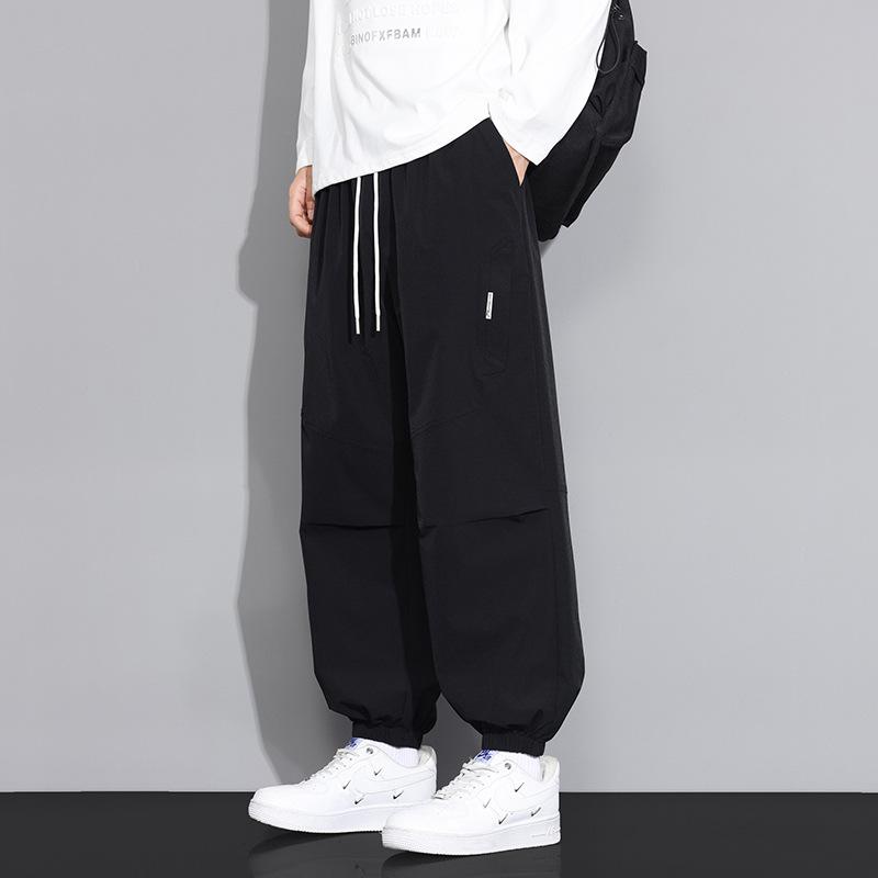 Casual pants men's spring and autumn new corset paratrooper pants loose and versatile teen boys sweatpants