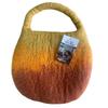 Water Felted Bee Bag – One Handle with Magnet – Sunrise Orange