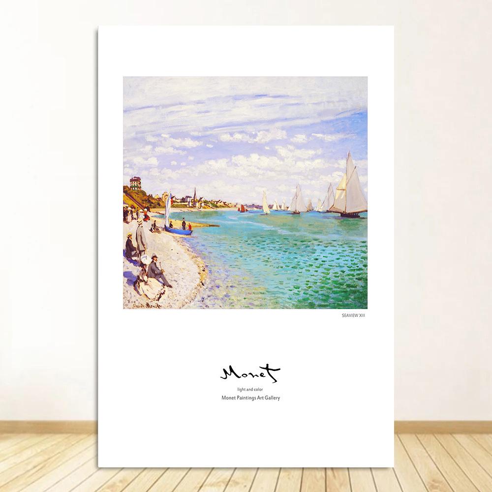 Claude Monet Klasická Umělecká Kolekce Obrazy Plátno Plakát a Tisky Nástěnné Umění Obrázky pro Halový Obývací Pokoj Domácí Dekorace Nástěnná Malba
