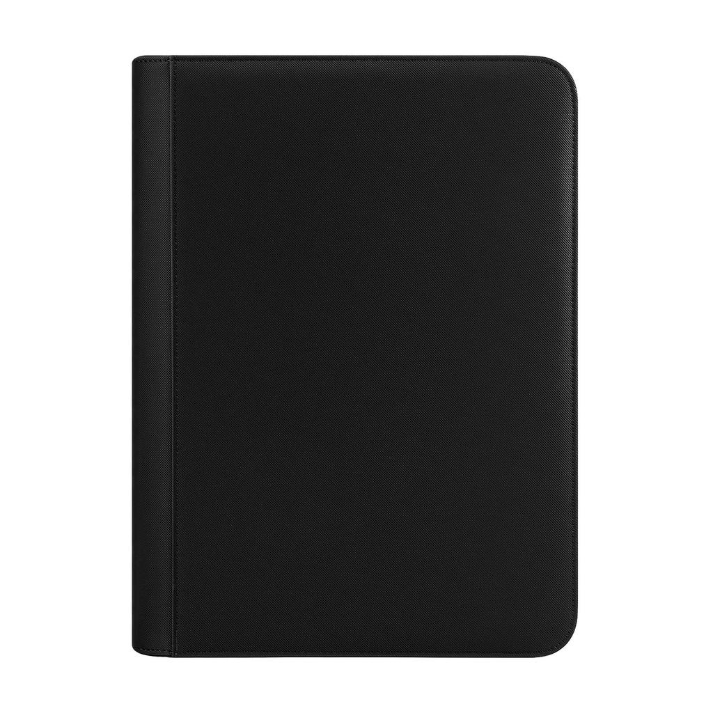 PAKESI Star Card Card File 9 Pockets Holds 360 Cards PU Card Sheet Collect Star Cards and Other Cards Star Card Collection File (Black)