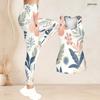 Women Plus Size Two Piece Set Scoop Neck Sleeveless Floral Printed Tank Top And Fitted Pants