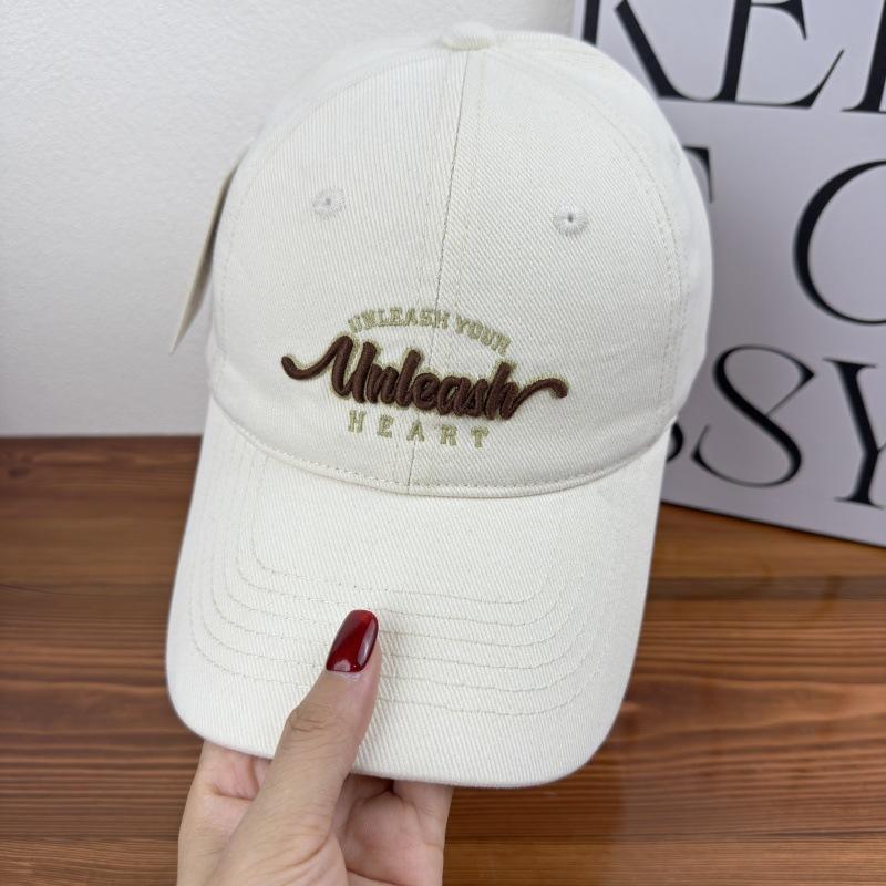 Letter Embroidery Autumn Baseball Cap For Men And Women, Wide Brim, Small Face, Big Head Circumference, Peaked Cap
