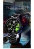 SVJ Men's Large Dial Waterproof Luminous Wristwatch with 3D Hollow Design