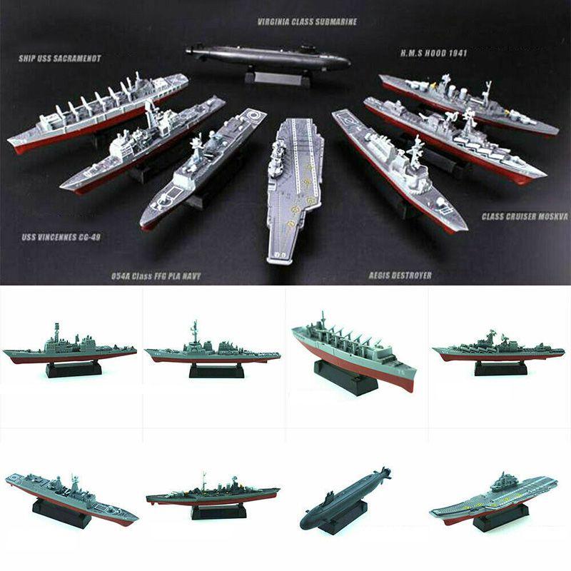 Engaging 4d Assembled Battleship Warship Model Craft For Young Military Enthusiasts