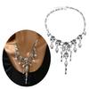 Halloween Pirate Skull Necklace Skeleton Pendant Bones Chain Choker Jewelry Gift