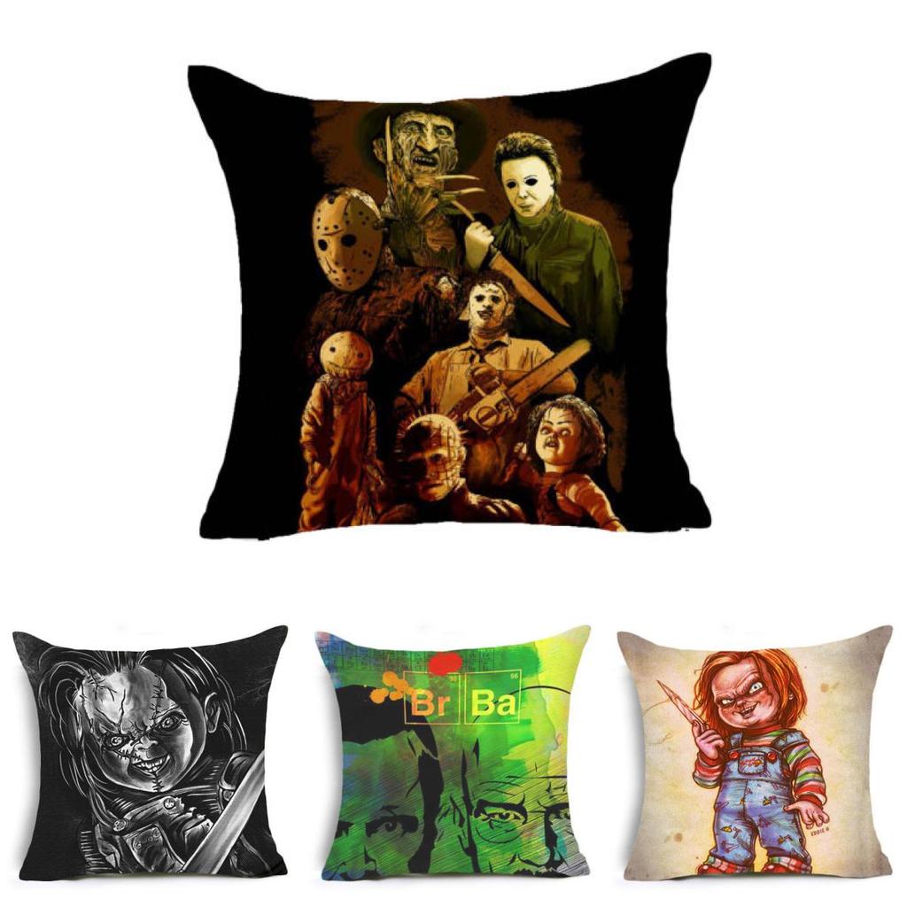 Chucky Good Guy Doll Horror Movie Design Cushion Pillow Case Cover In Vibrant Colors