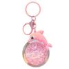 2025 New Oil Flowing Sand Dolphin Keychain: Cute Marine Animal Backpack Pendant for Girls