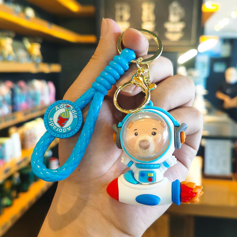 

Cartoon Space Animal Keychain Creative Astronaut Doll Accessories Cute Spaceship Dog Bag Accessories Cute Personalized Gifts