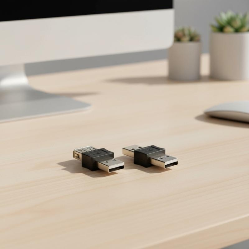 2Pcs USB Type A Converters Adapters Plugs and Play Design For Laptops Keyboards Stable Connection