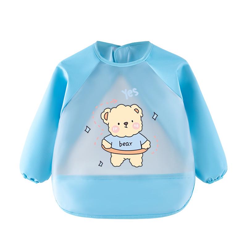 Children's Waterproof Long Sleeve Baby Smock Apron