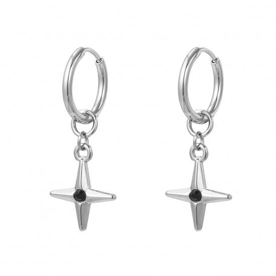 

Original Design Titanium Steel Hoop Earrings Starburst Earrings Minimalist Style High-end Pendant Sweet Cool Unisex Trendy Stud Earrings PG0542Starburst Earrings