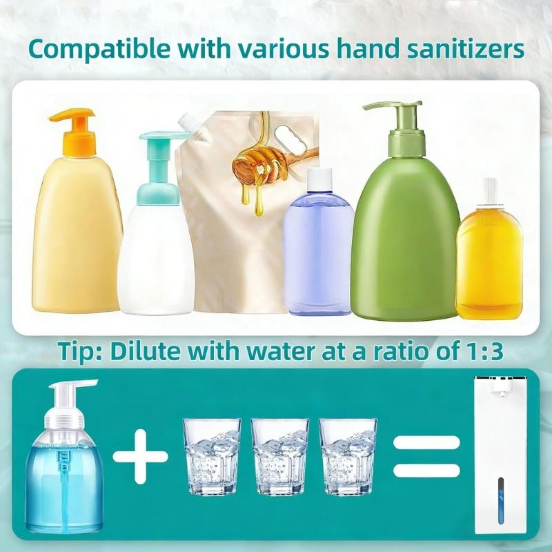 Practical Soap Dispenser Having Fast Bubbling Function Replaceable picks And Internal power Supply For Home Application