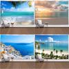 Tropical Beach Landscape Tapestry Summer Coconut Grove Waves Fresh Vacation Style Living Room Room Decoration