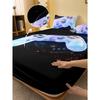 1 Simple Modern Game Handle Digital Printed Frosted Fitted Sheet,bedroom Printed Bed Cover,bedding(No Pillowcase)