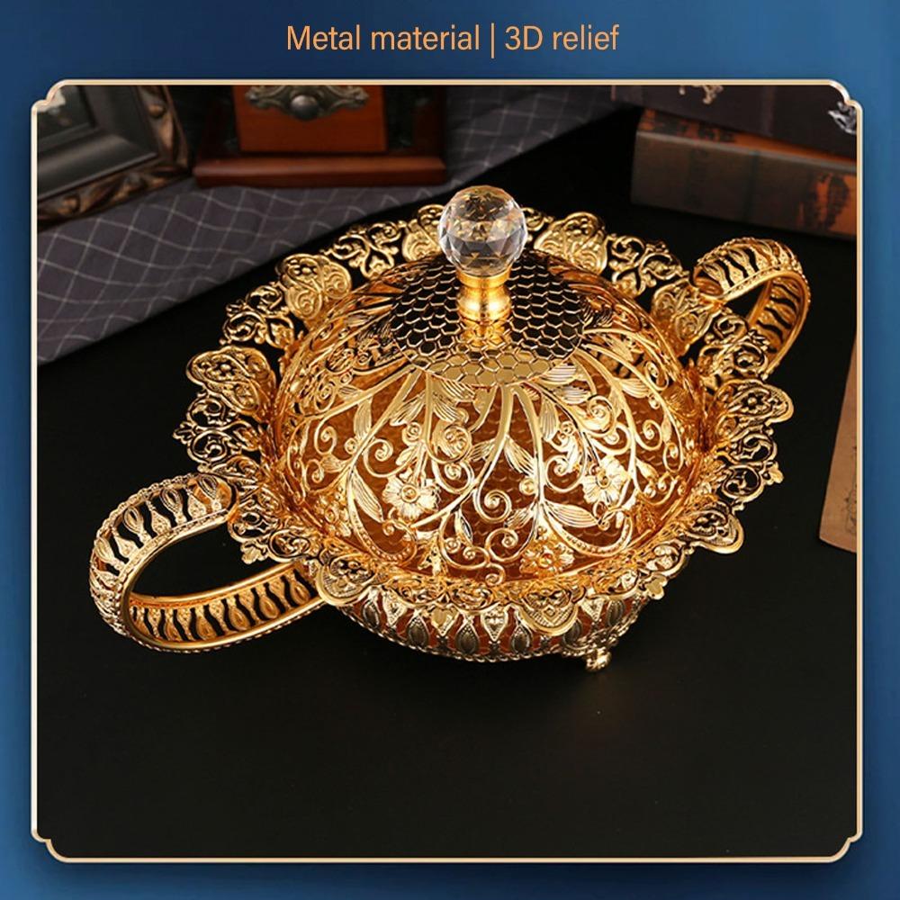 3pcs Alloy Metal Fruit Plate Circle Dessert Serving Tray  Bread Vegetables Serving Circle