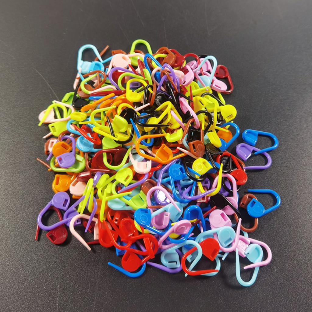 100 Pcs/Set Plastic Crochet Clip Markers Locking Stitch Markers Knitting Markers